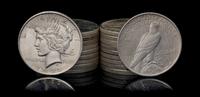 A Group of Twenty United States 1922 Peace Silver Dollar Coins