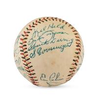 A 1957 Vancouver Mounties Team Signed Autograph Baseball