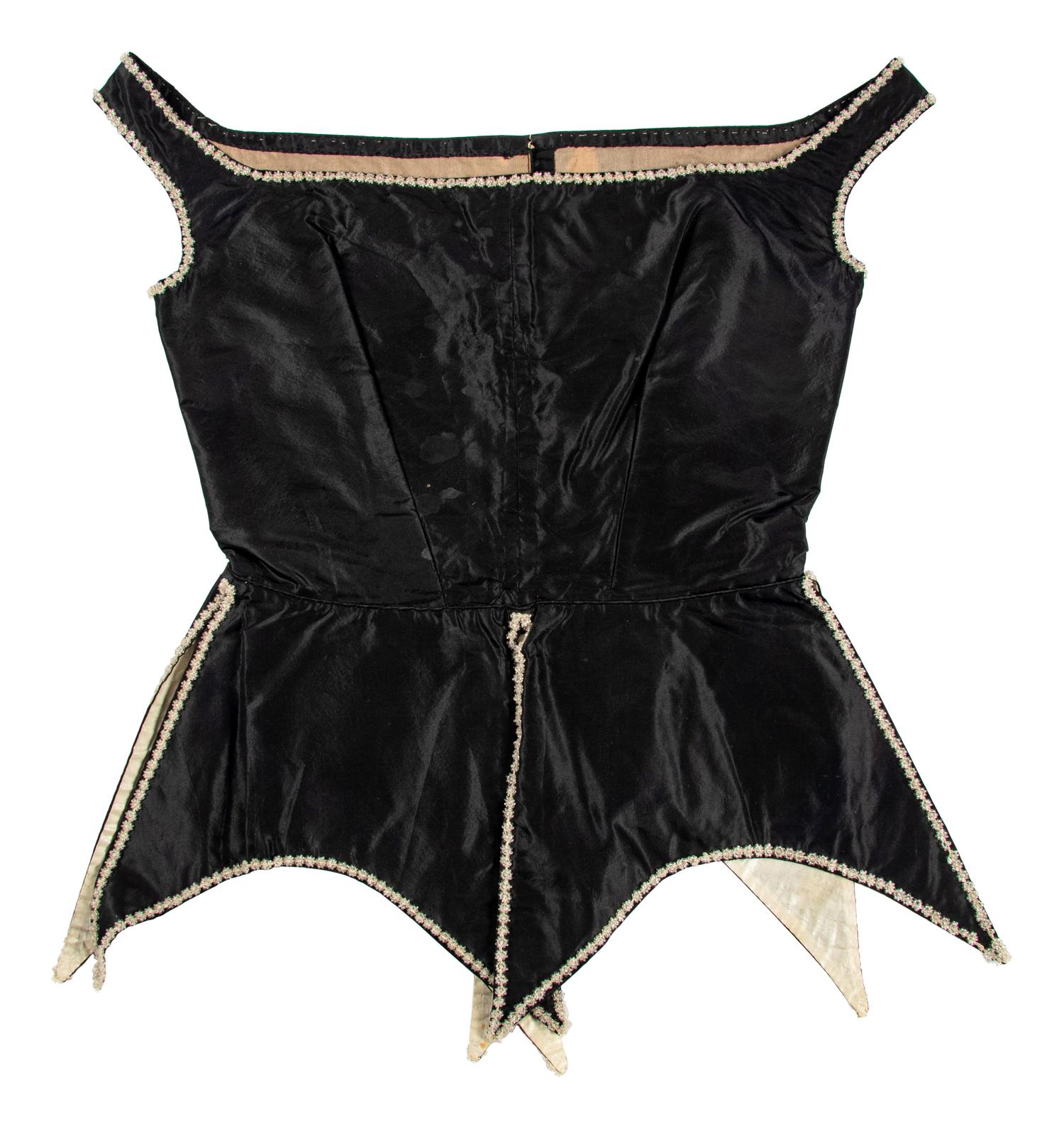 Four "Swiss Waist" Bodices and Corselets, 1860s