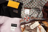 Four Designer Silk Tops: Two Etro, One Giorgio Armani, One Fendi