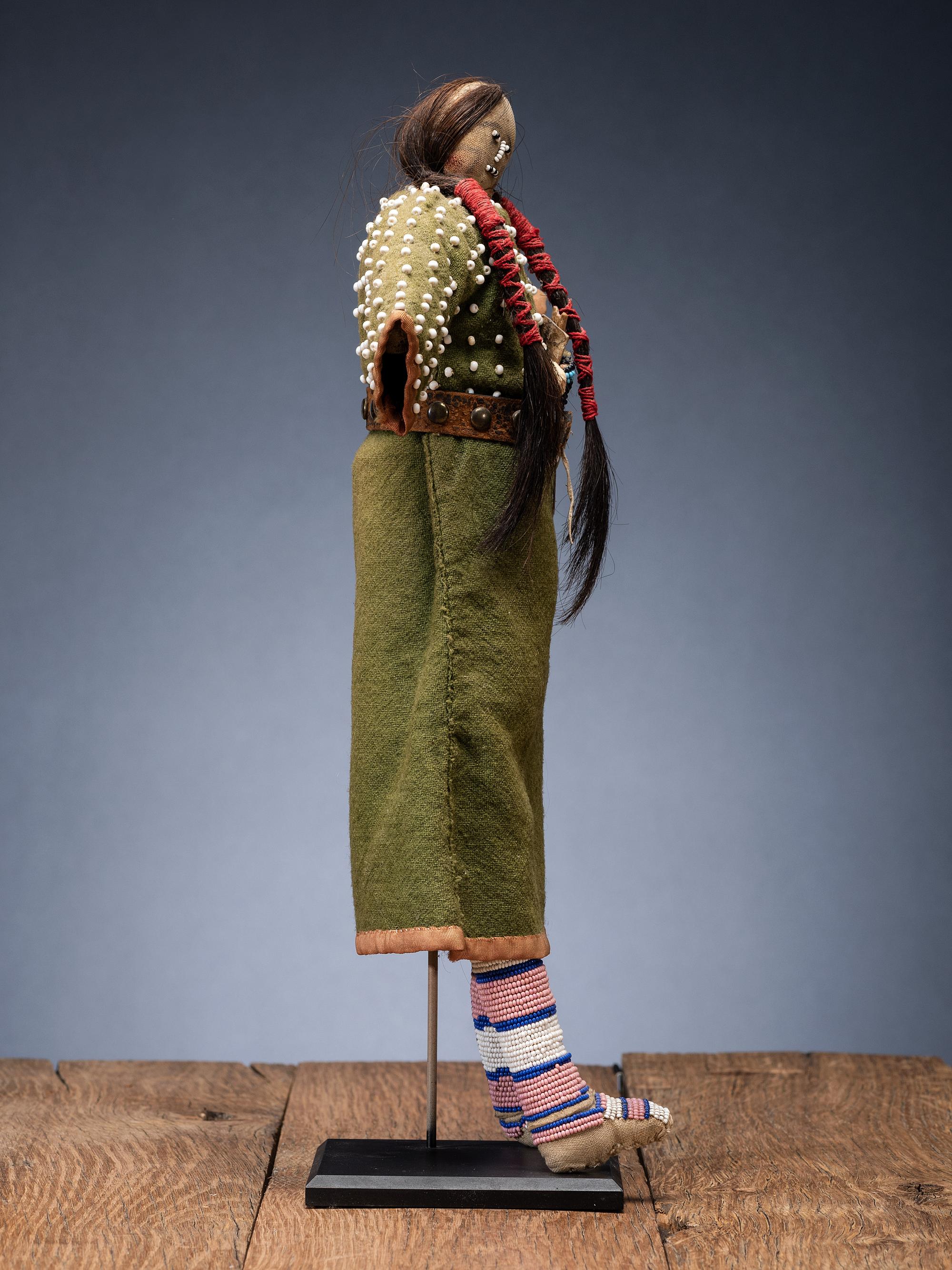 Crow Beaded Doll