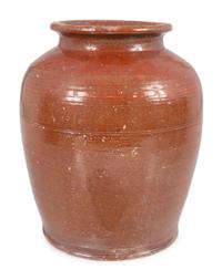 Six Redware Jars