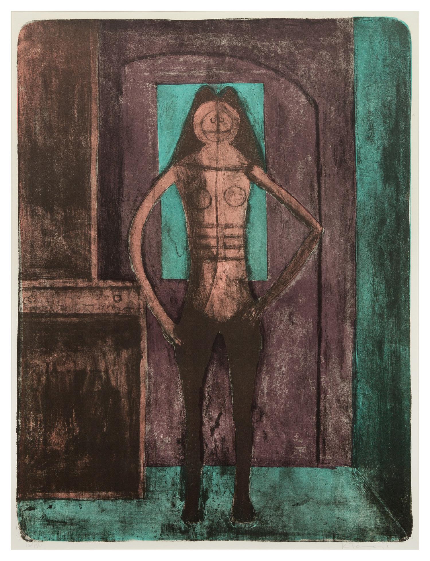 Rufino Tamayo, (Mexican, 1899-1991), Femme au collant noir from Mujeres, 1969