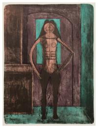 Rufino Tamayo, (Mexican, 1899-1991), Femme au collant noir from Mujeres, 1969