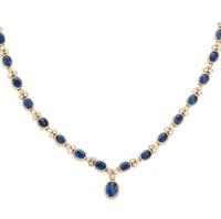 SAPPHIRE AND DIAMOND NECKLACE