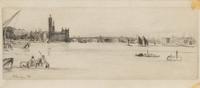 James Abbott McNeill Whistler, (American, 1834-1903), Old Westminster Bridge (from the Thames set)