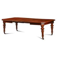 A William IV Oak Mechanical Extension Dining Table