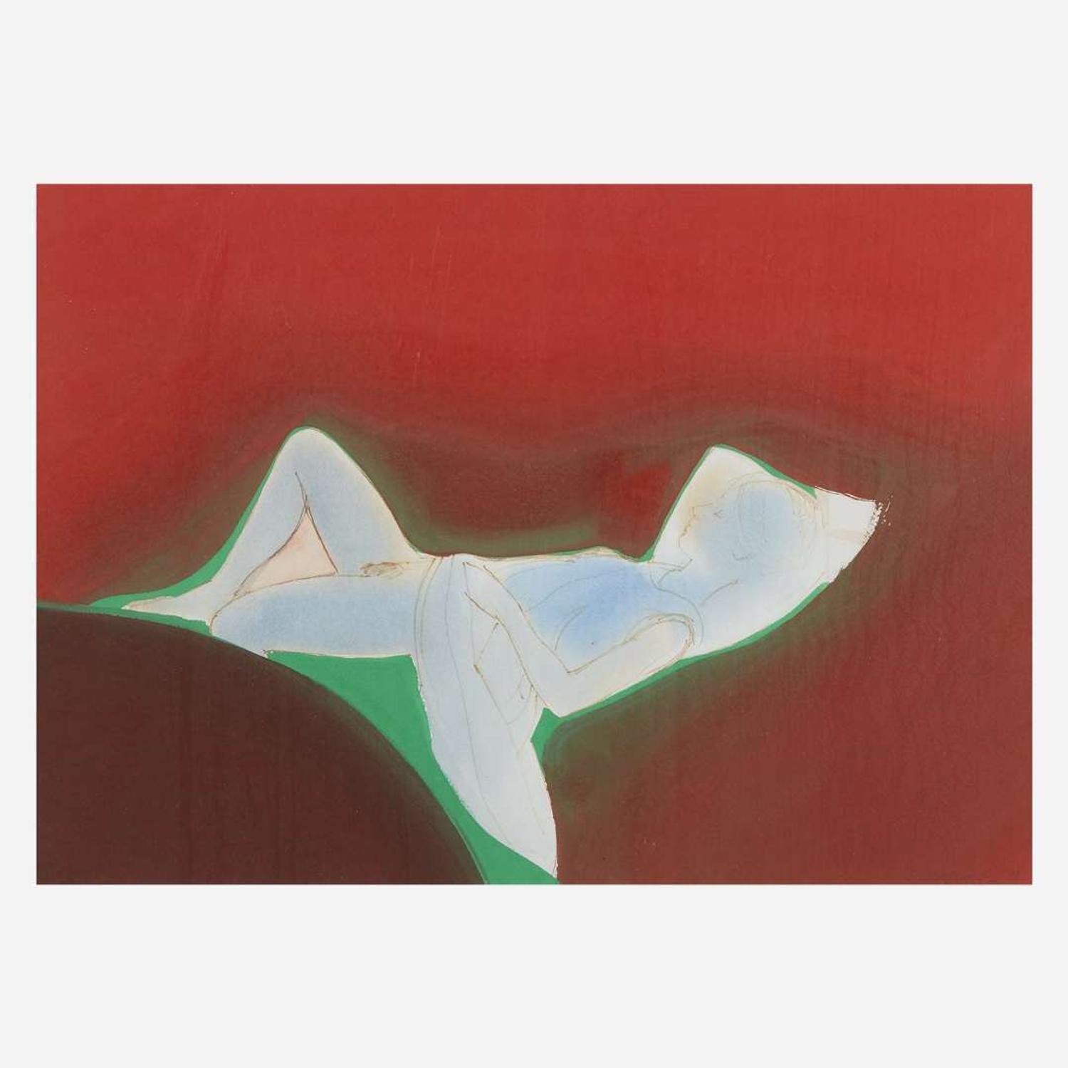 Elizabeth Osborne (American, B. 1936) Woman in Red