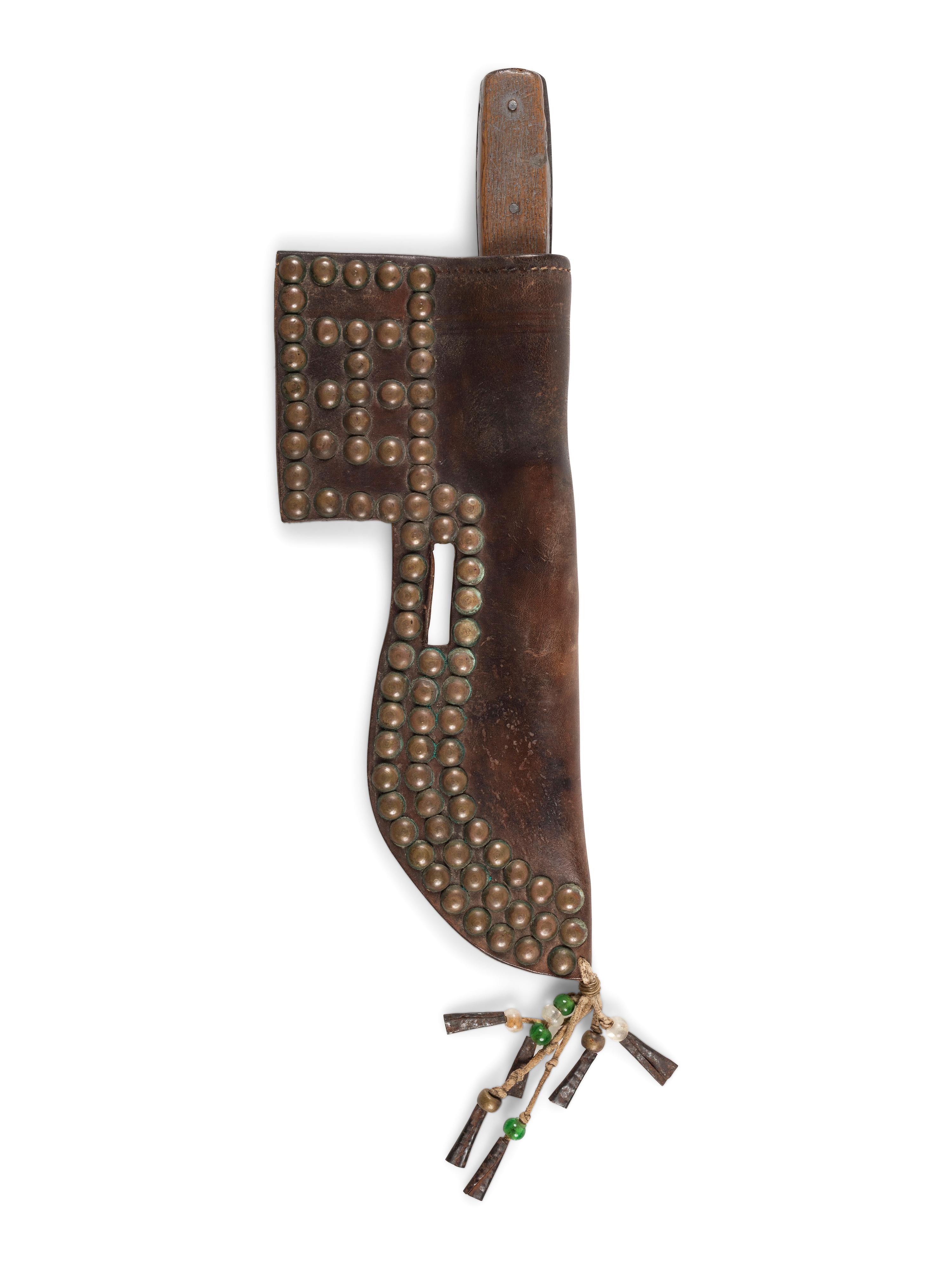 Blackfeet Tacked Knife Sheath, with Knife
