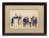 A Group of Twelve Chinese Export Pith Paintings