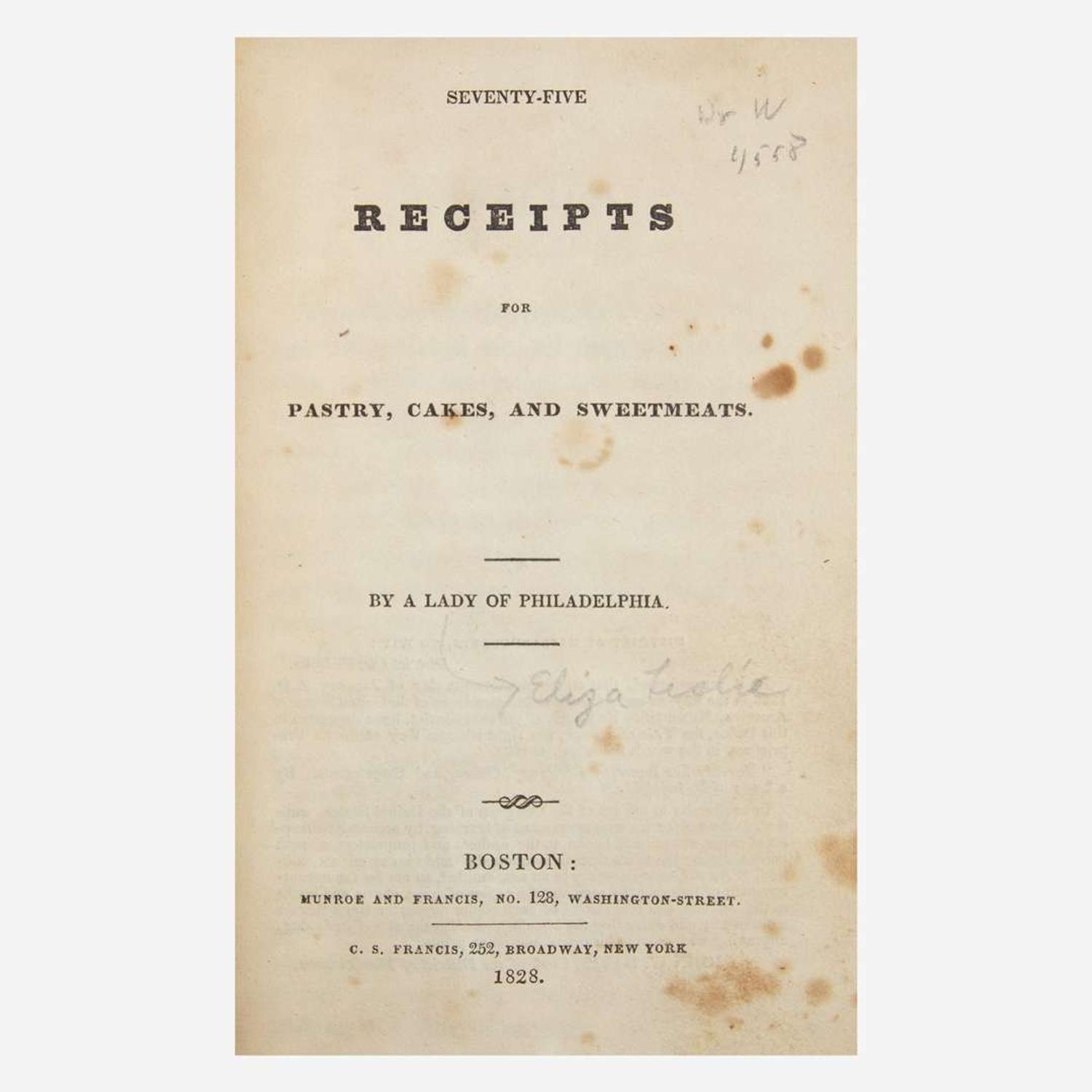 [Food & Drink] Group of 12 18th and 19th Century Titles on Cooking and Housekeeping