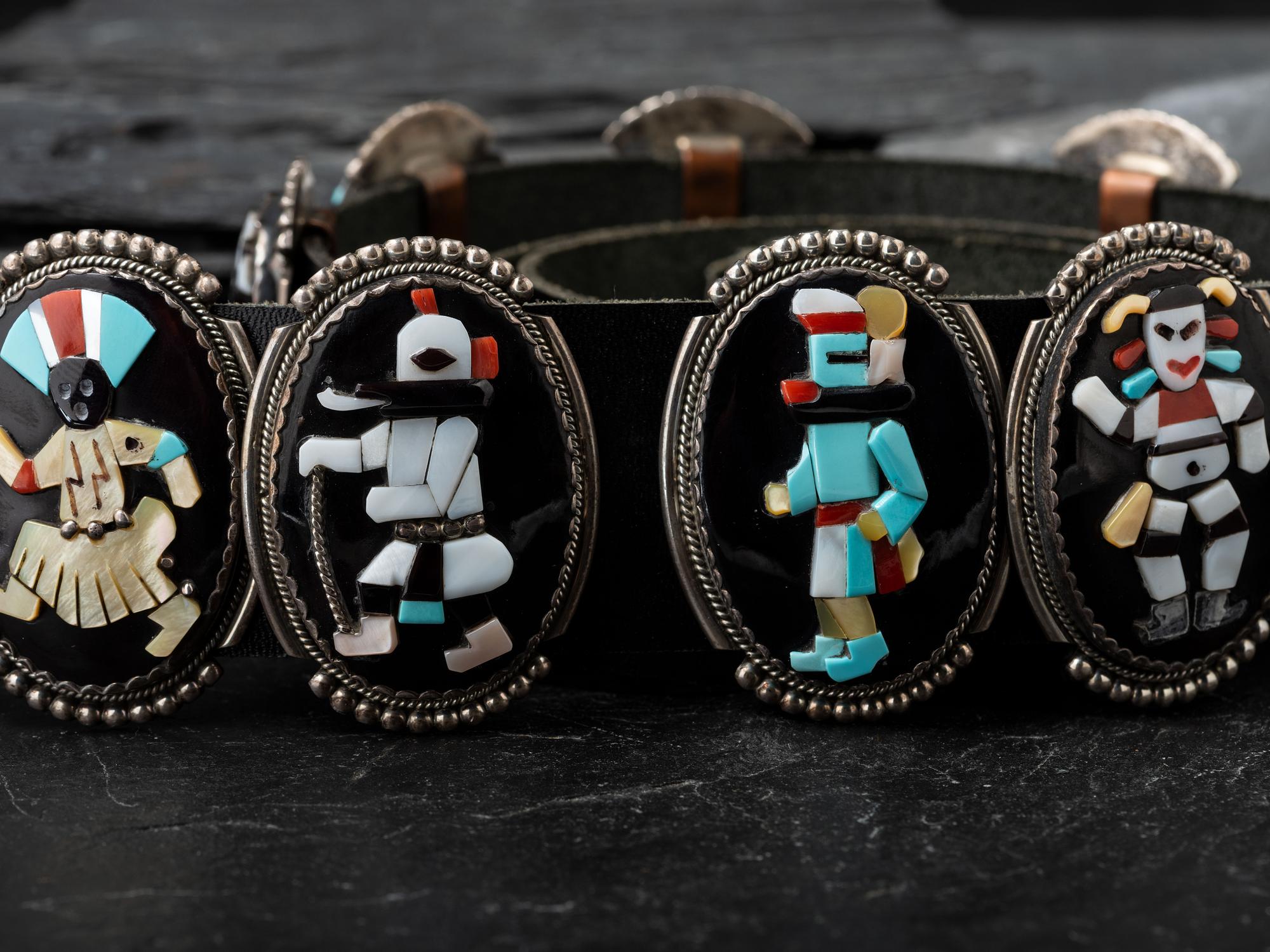 Mosaic Inlay Katsina Concha Belt