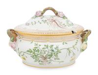 A Royal Copenhagen Flora Danica Porcelain Tureen