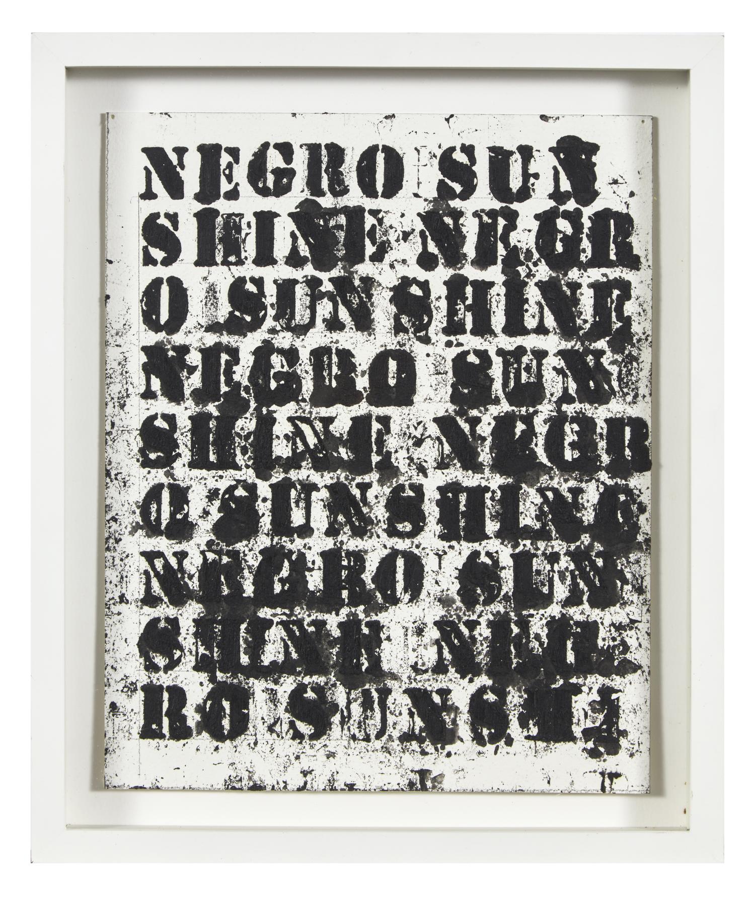 Study for Negro Sunshine II #13, 2011