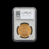 An 1870 Liberty Head $20 Gold Coin [NGC MS62+]