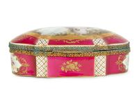 A Sèvres Style Porcelain Table Casket