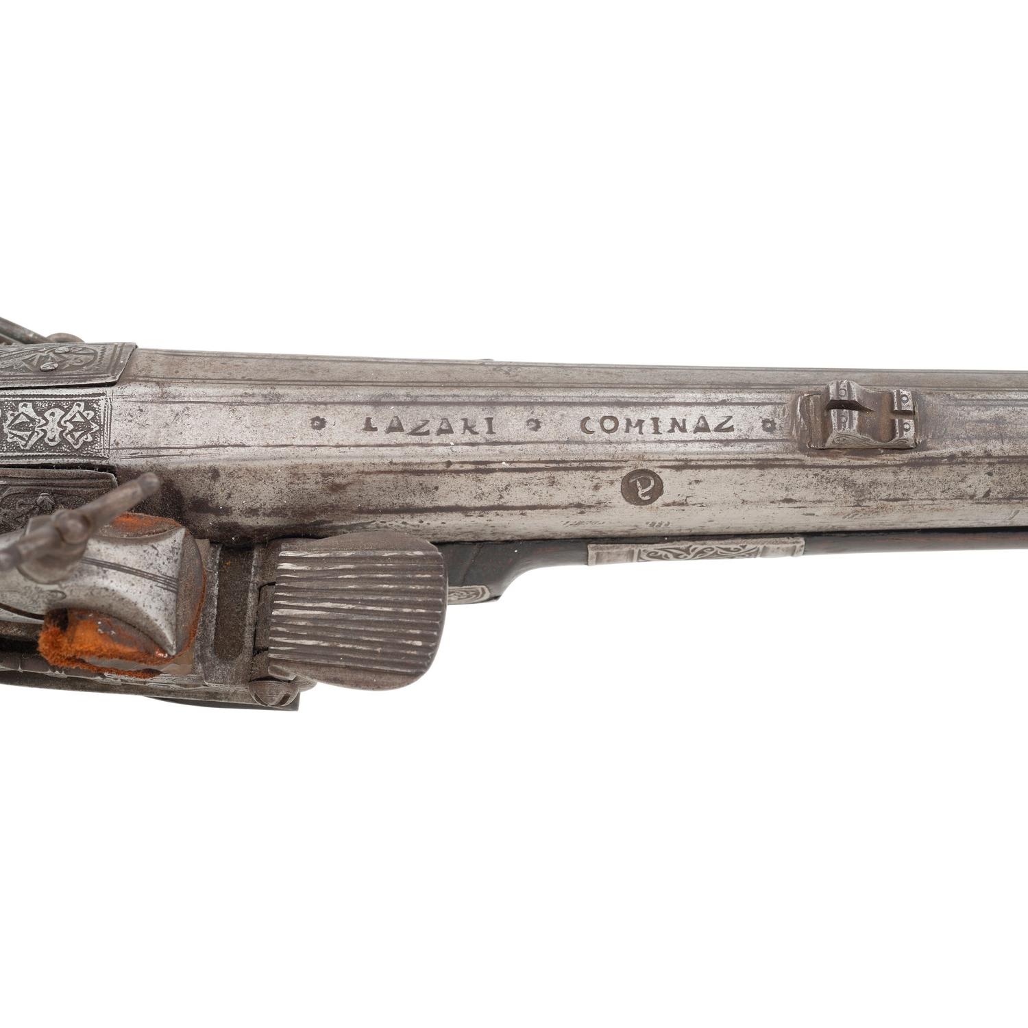 Albanian Tanchika Miquelet Musket Signed Lazari Cominaz