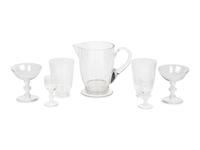 A Lalique Saint Hubert Stemware Service