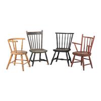 Four Paint Decorated Windsor Style Child's Chairs