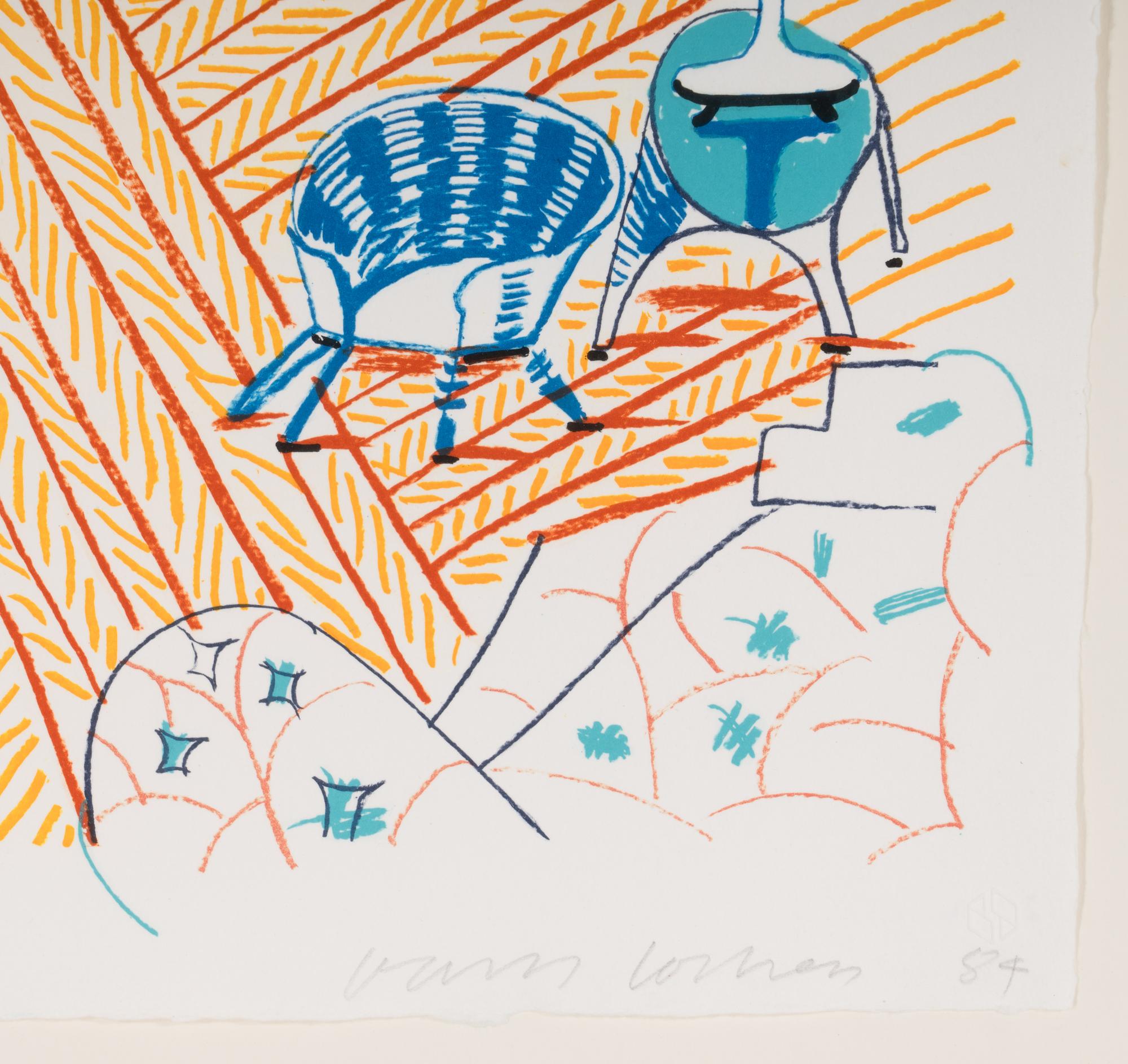 Pembroke Studio with Blue Chairs and Lamp (from Moving Focus ), 1984