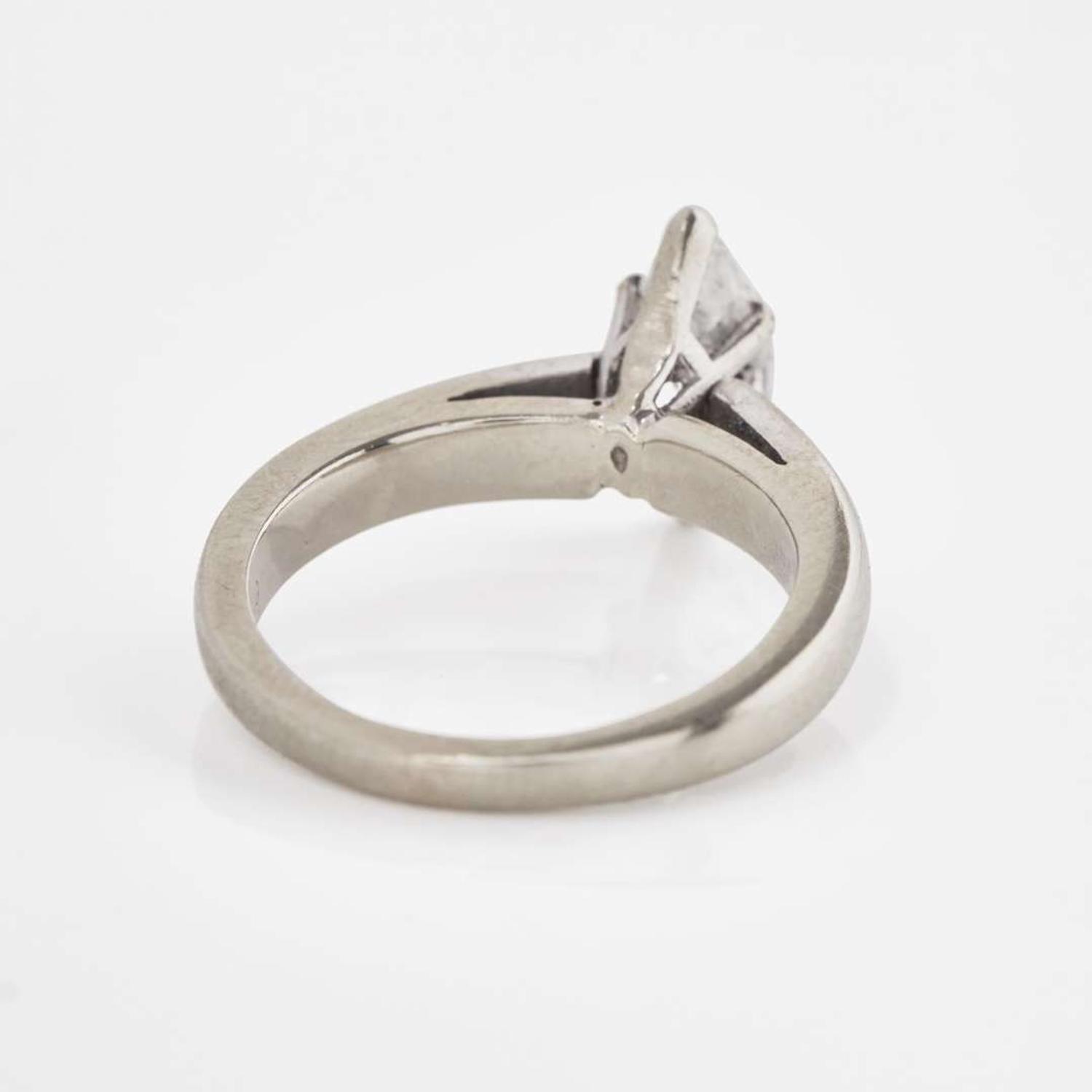 A 14K White Gold and Solitaire Diamond Ring 1.17 Carat Marquise-Cut Diamond Ring, GIA Certified