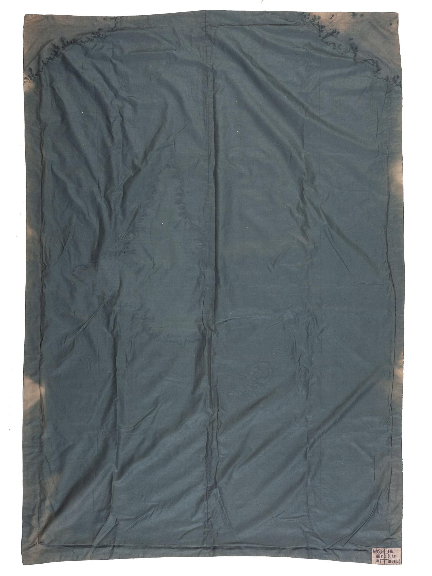 A Norelene Silk and Painted Velvet Textile
