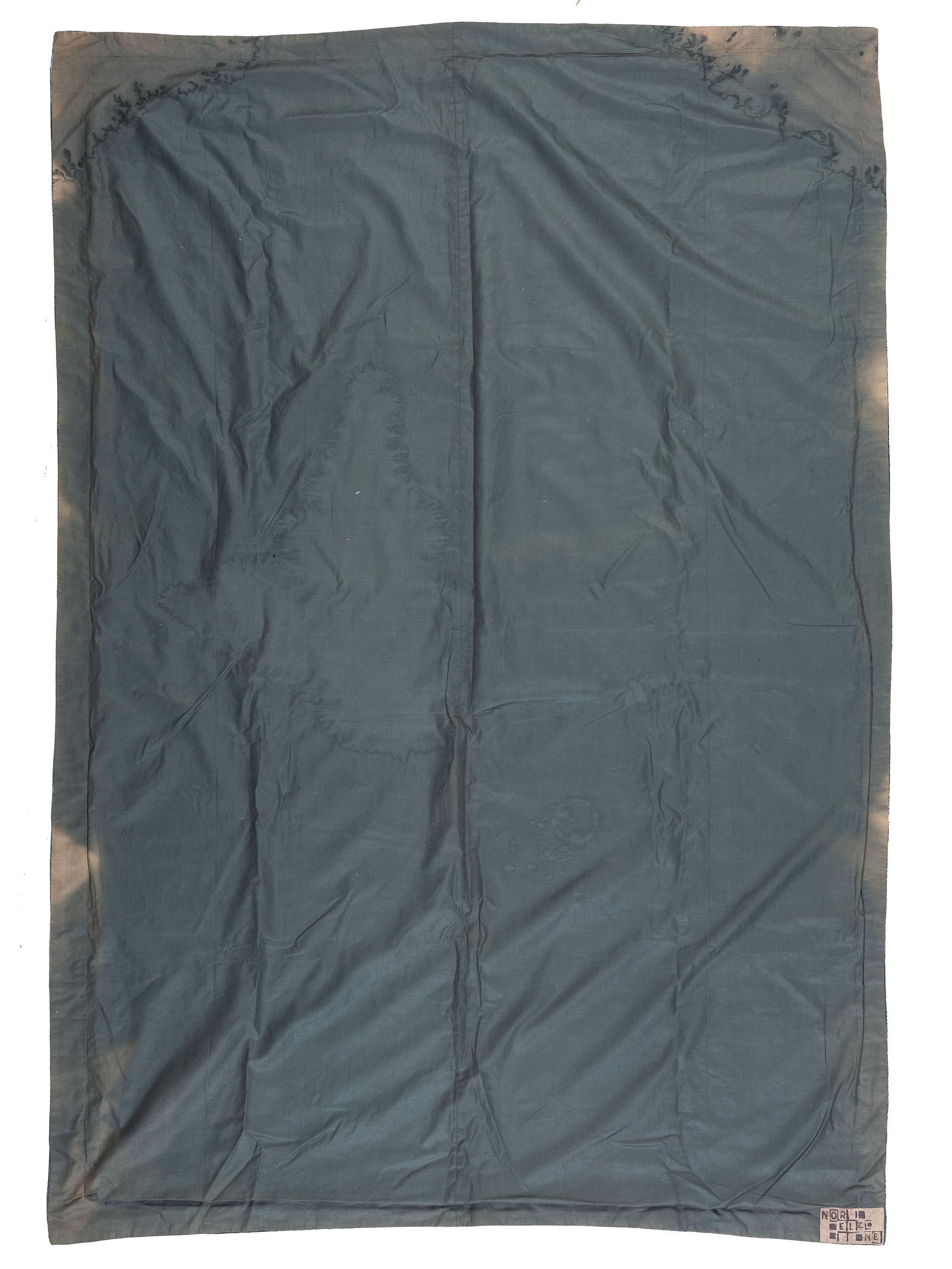 A Norelene Silk and Painted Velvet Textile