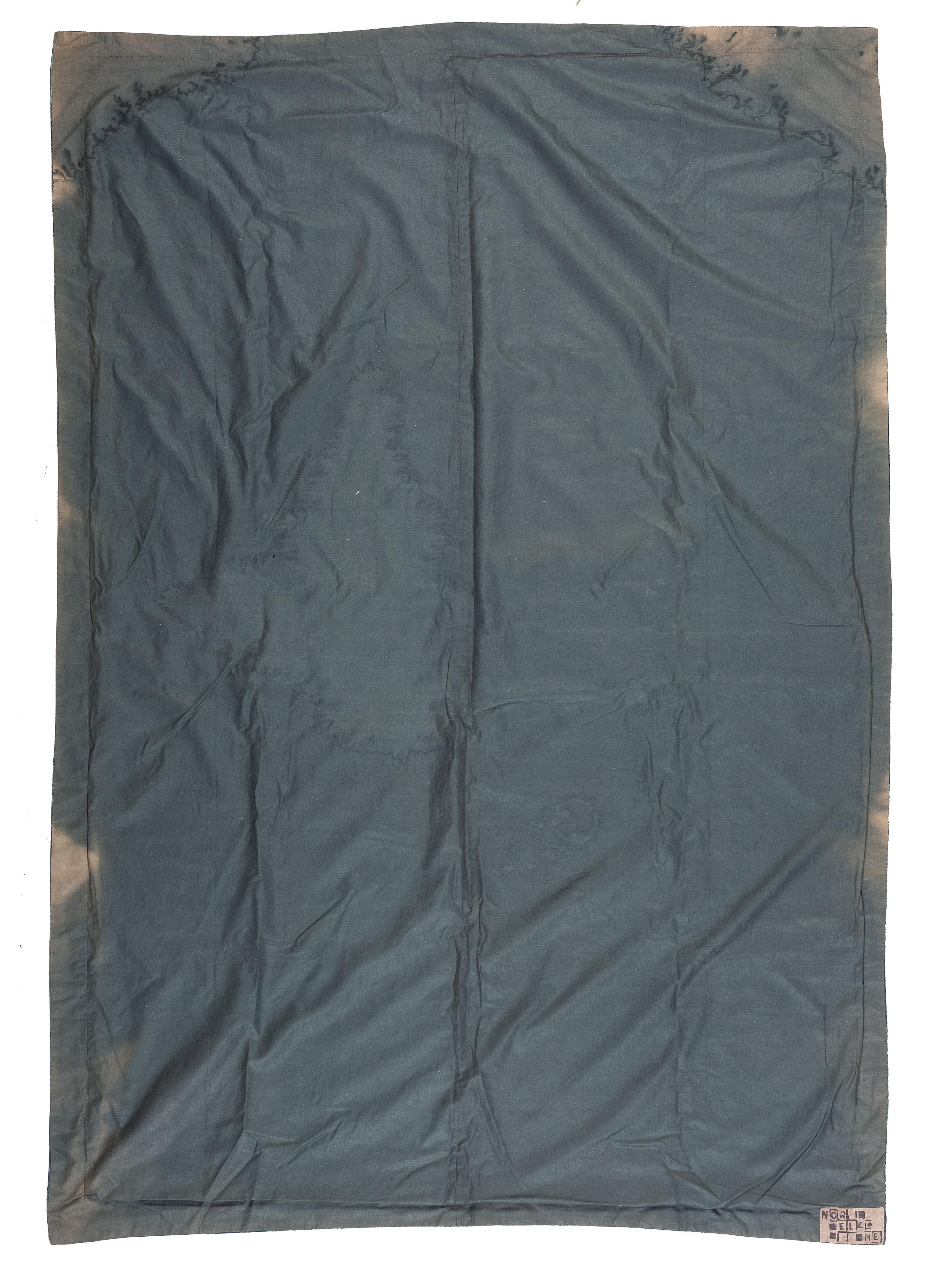 A Norelene Silk and Painted Velvet Textile