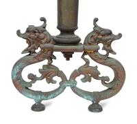A Pair of Neoclassical Style Gilt Metal Andirons — EARLY 20TH CENTURY