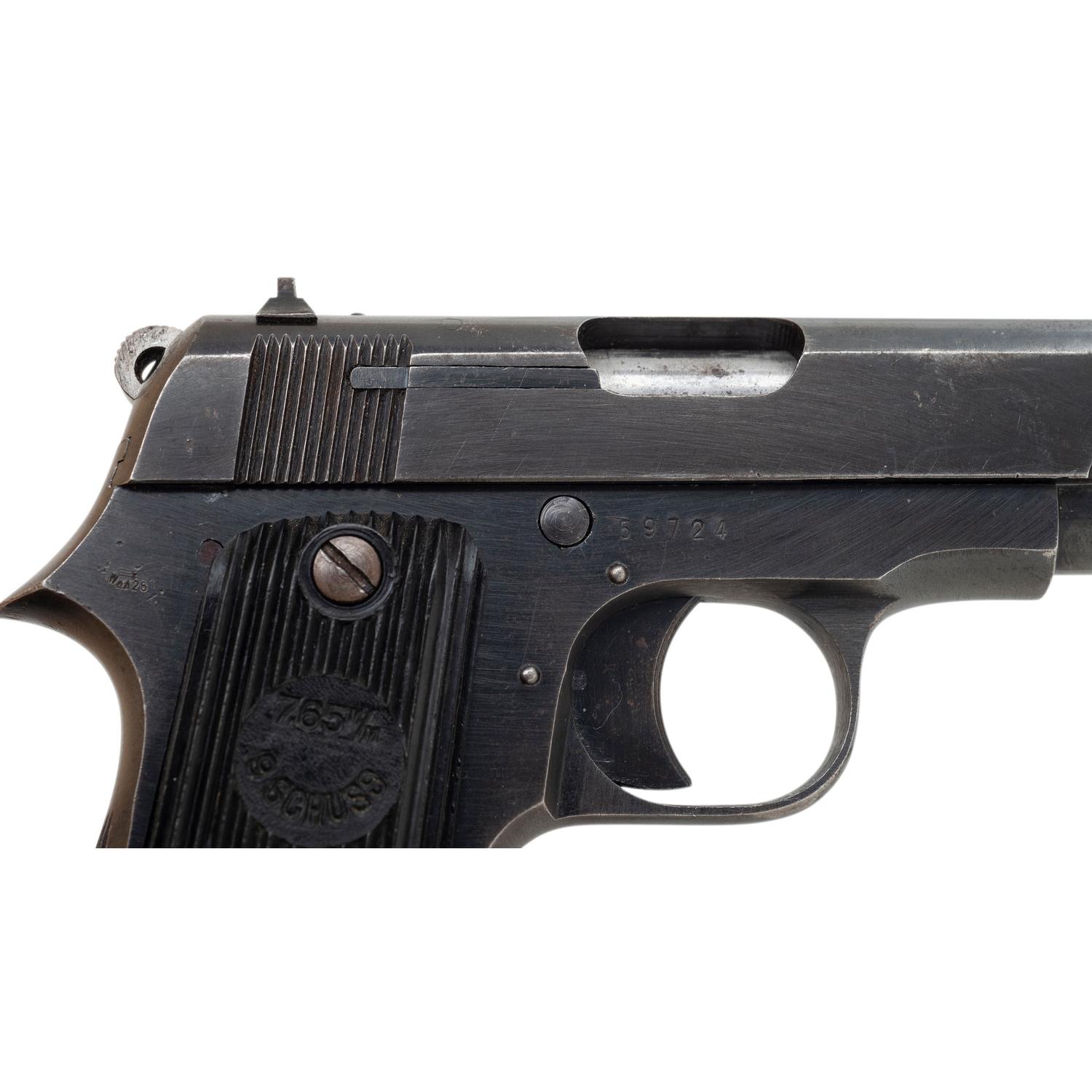 **WWII Occupation French Unique Kriegsmodell Pistol with Post-War Norwegian Police Marks