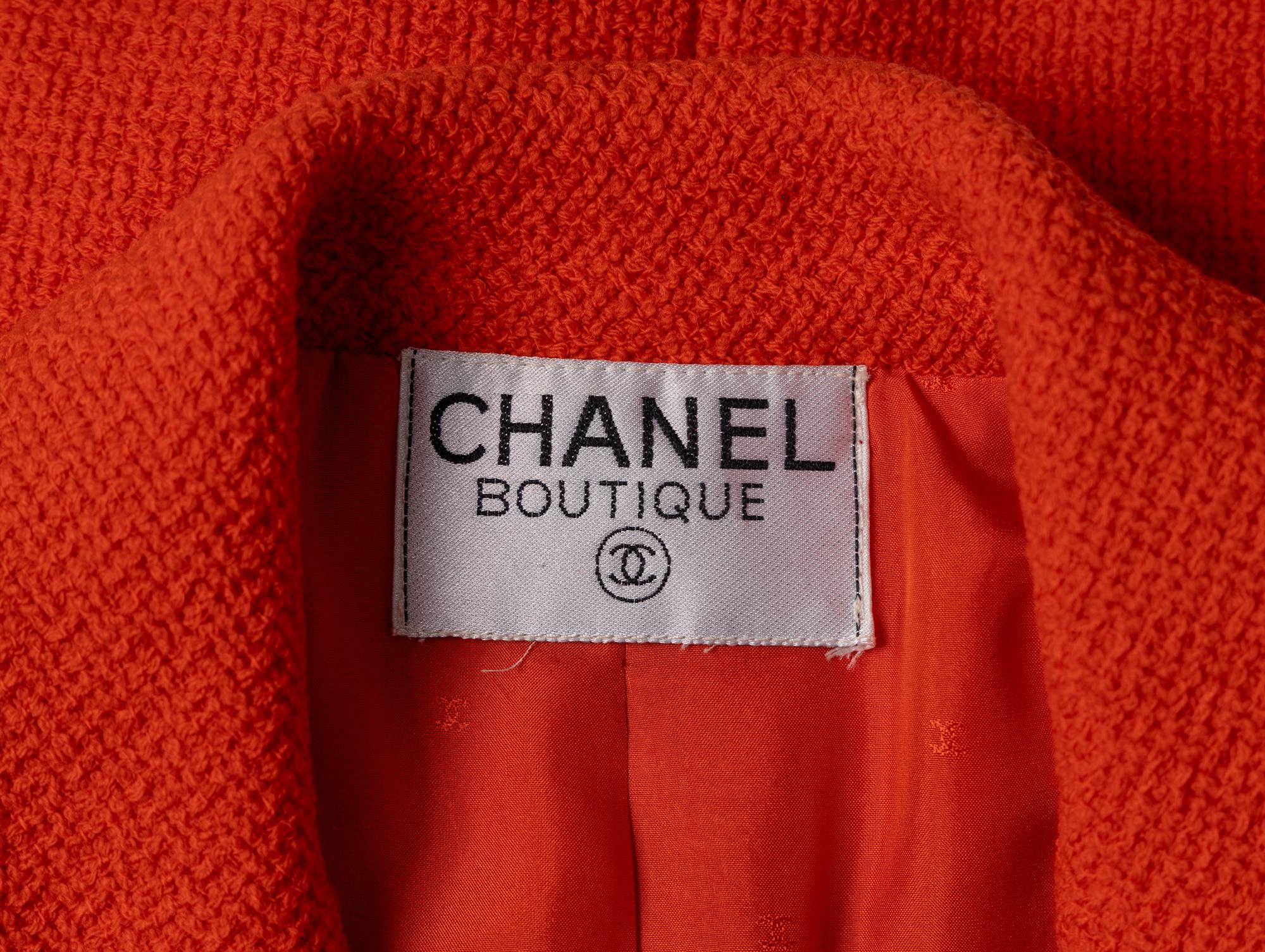 Chanel, Orange Tweed Jacket