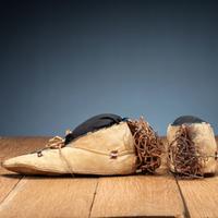 Apache Beaded Hide Moccasins