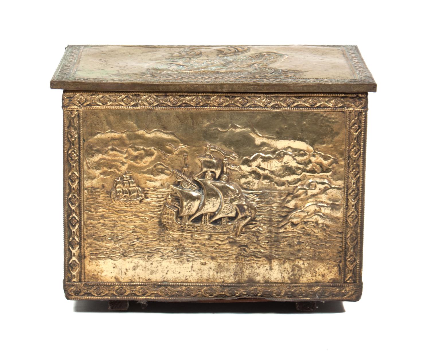 A Victorian Coal Box Height 15 1/2 inches.