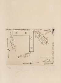 Untitled (Flat Corner Brace) (Plate 3 from The International Anthology of Contemporary Engraving: The International Avant-Garde, Vol. 5, America Discovered), 1962-64