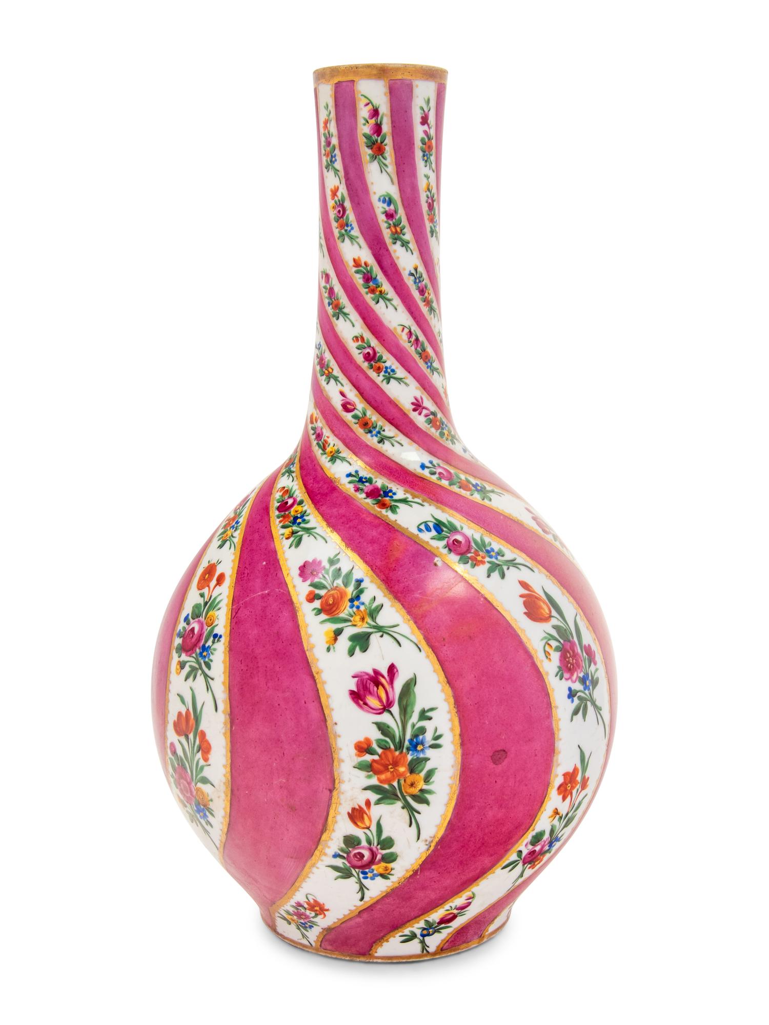 A Meissen Porcelain Bottle Vase for the Turkish Market