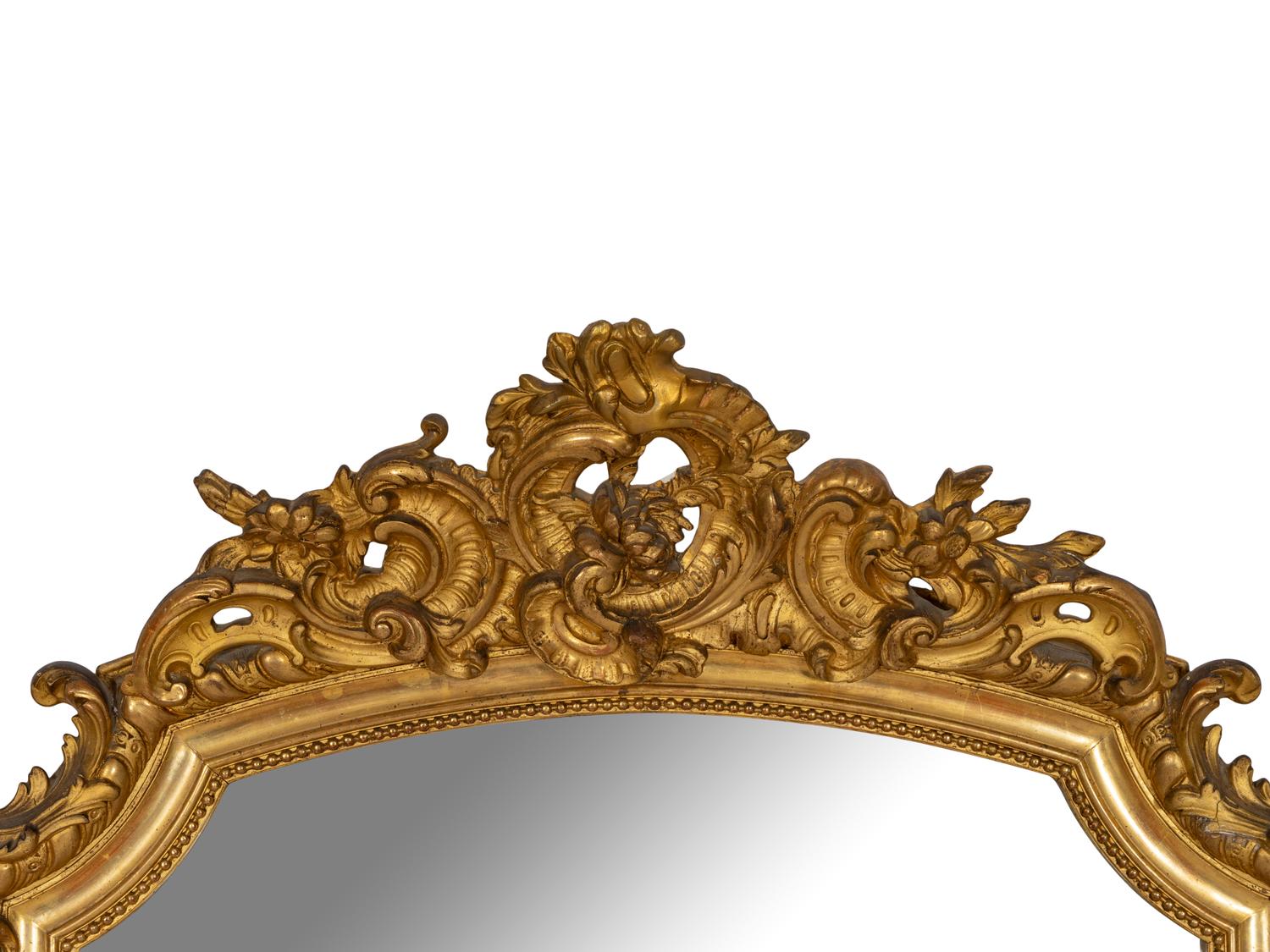 A Continental Giltwood Pier Mirror