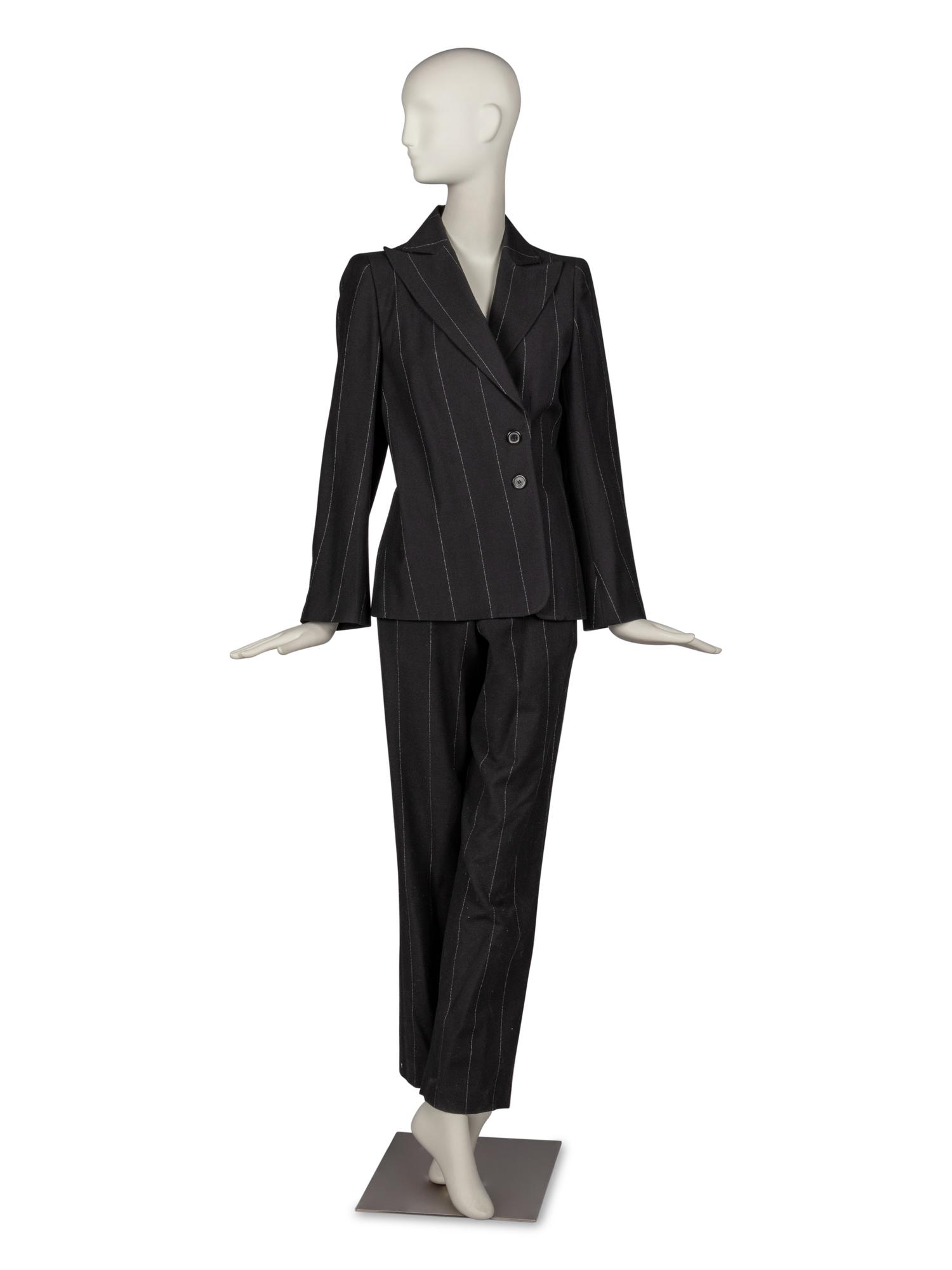Ann Demeulemeester Bolero, Vest, Jacket, and Pant with Junya Watanabe for Comme des Garçons Blouse