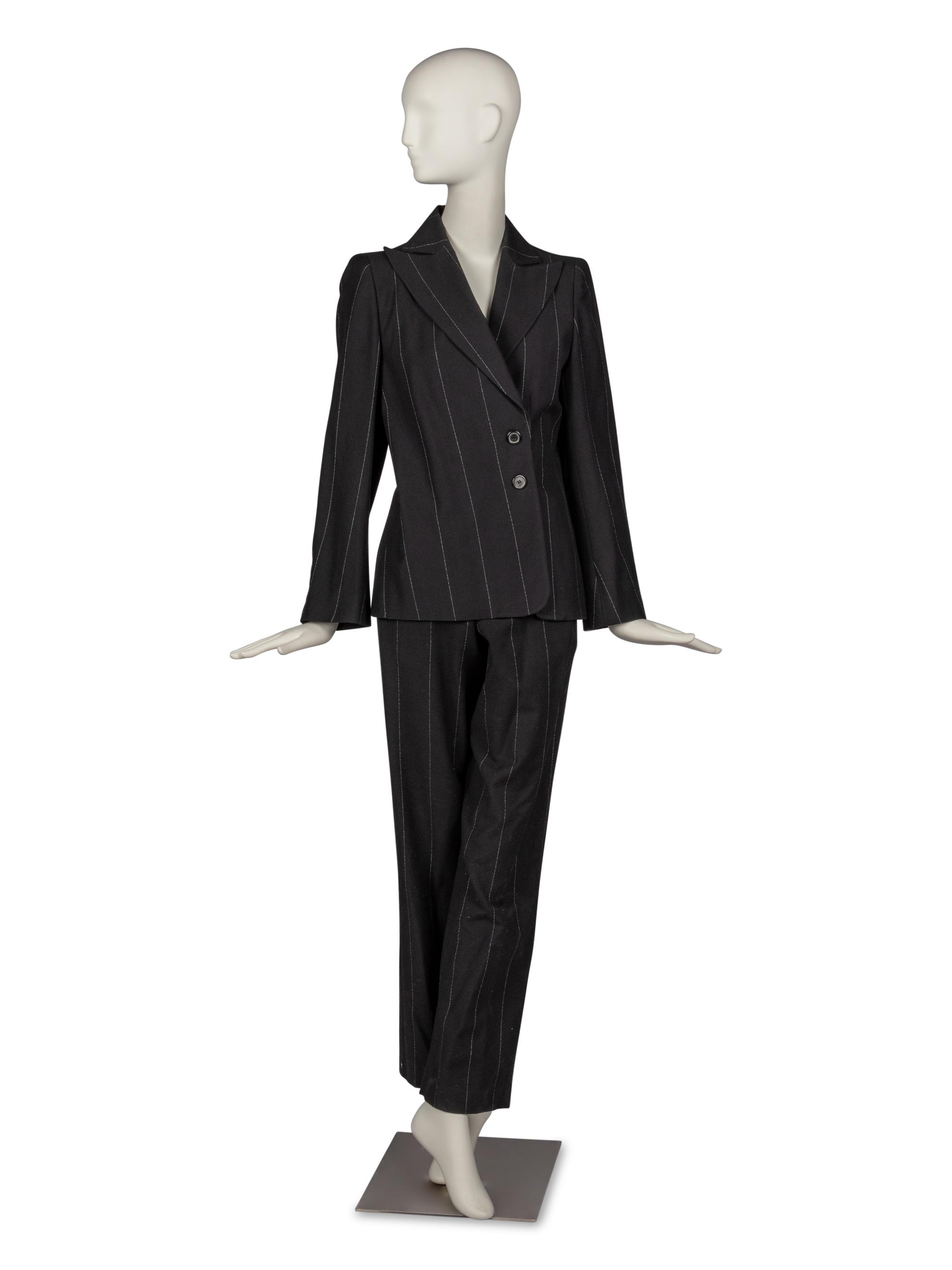 Ann Demeulemeester Bolero, Vest, Jacket, and Pant with Junya Watanabe for Comme des Garçons Blouse