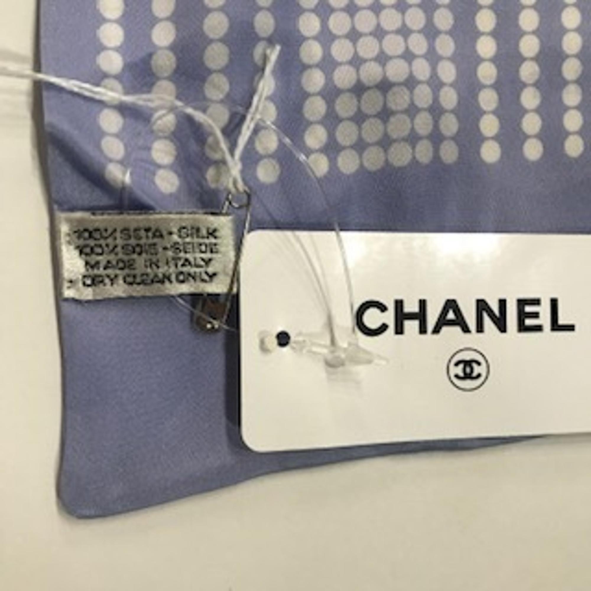 Chanel Blue Neck Scarf, 1990-2000s
