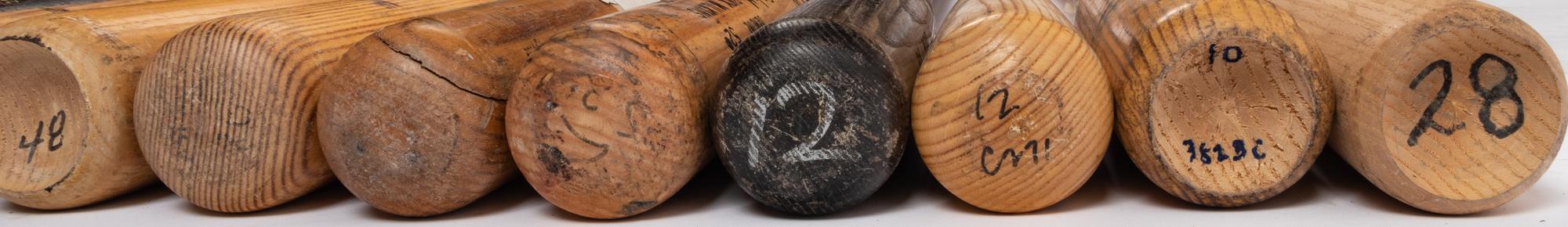 A Large Group of Assorted Game Used/Issued Baseball Bats Gifted to Former Chicago Cubs Wrigley Field Head Scorekeeper,
