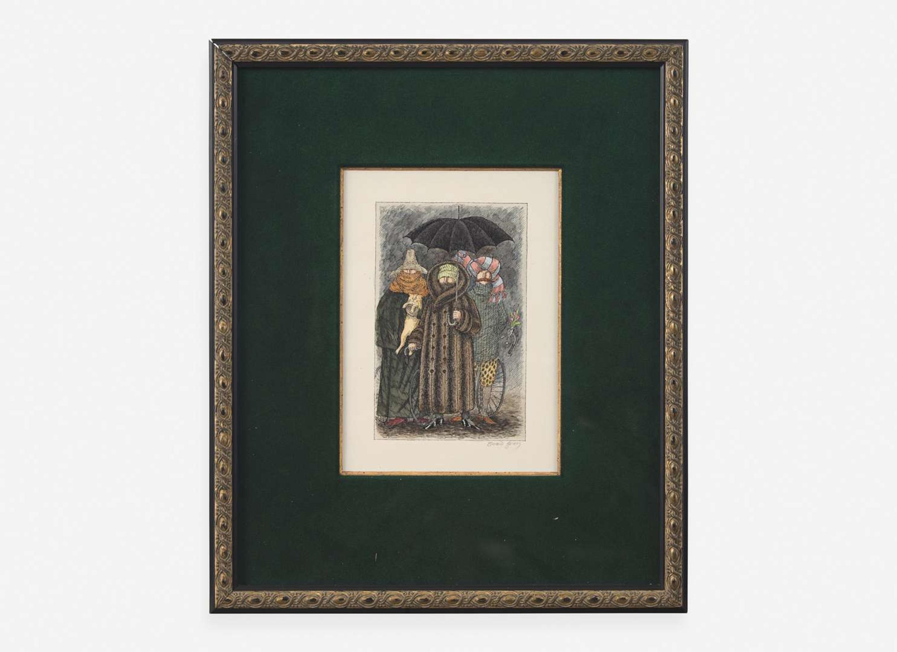 [Children's & Illustrated] Gorey, Edward: Original Illustration for "The Broken Spoke"