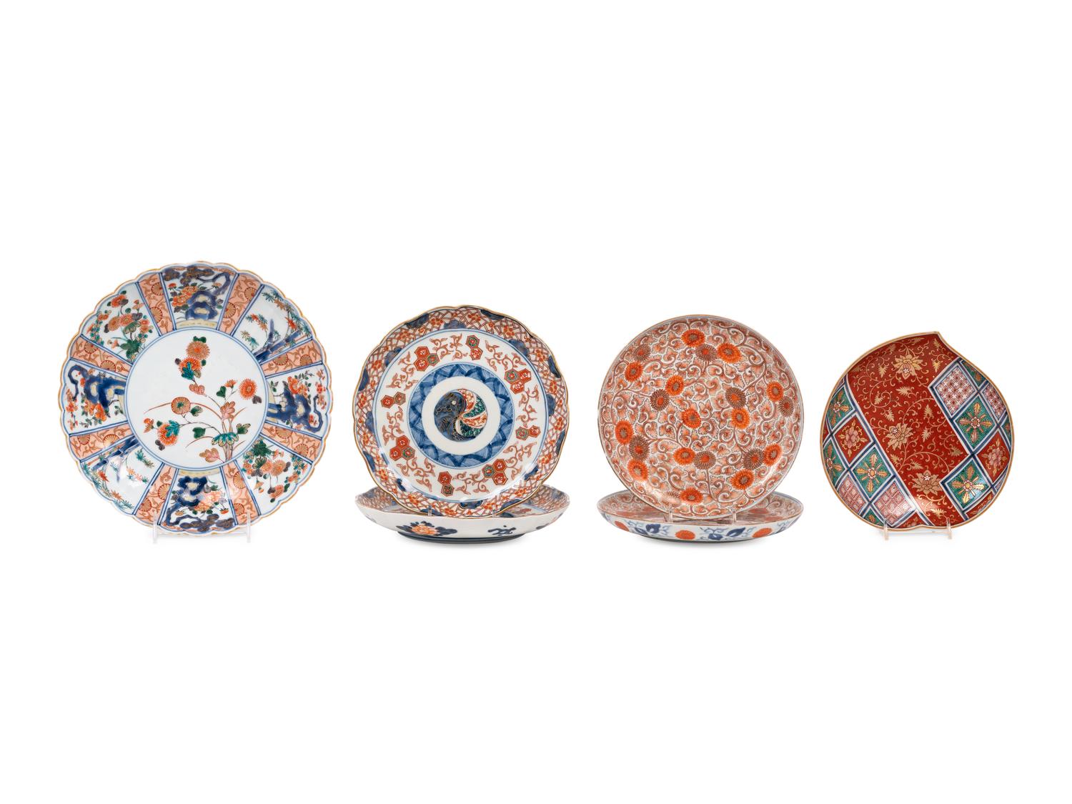 Six Imari Porcelain Plates