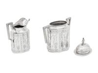An American Silver Creamer and Sugar Set