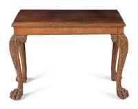 An Irish George III Carved Mahogany Console Table