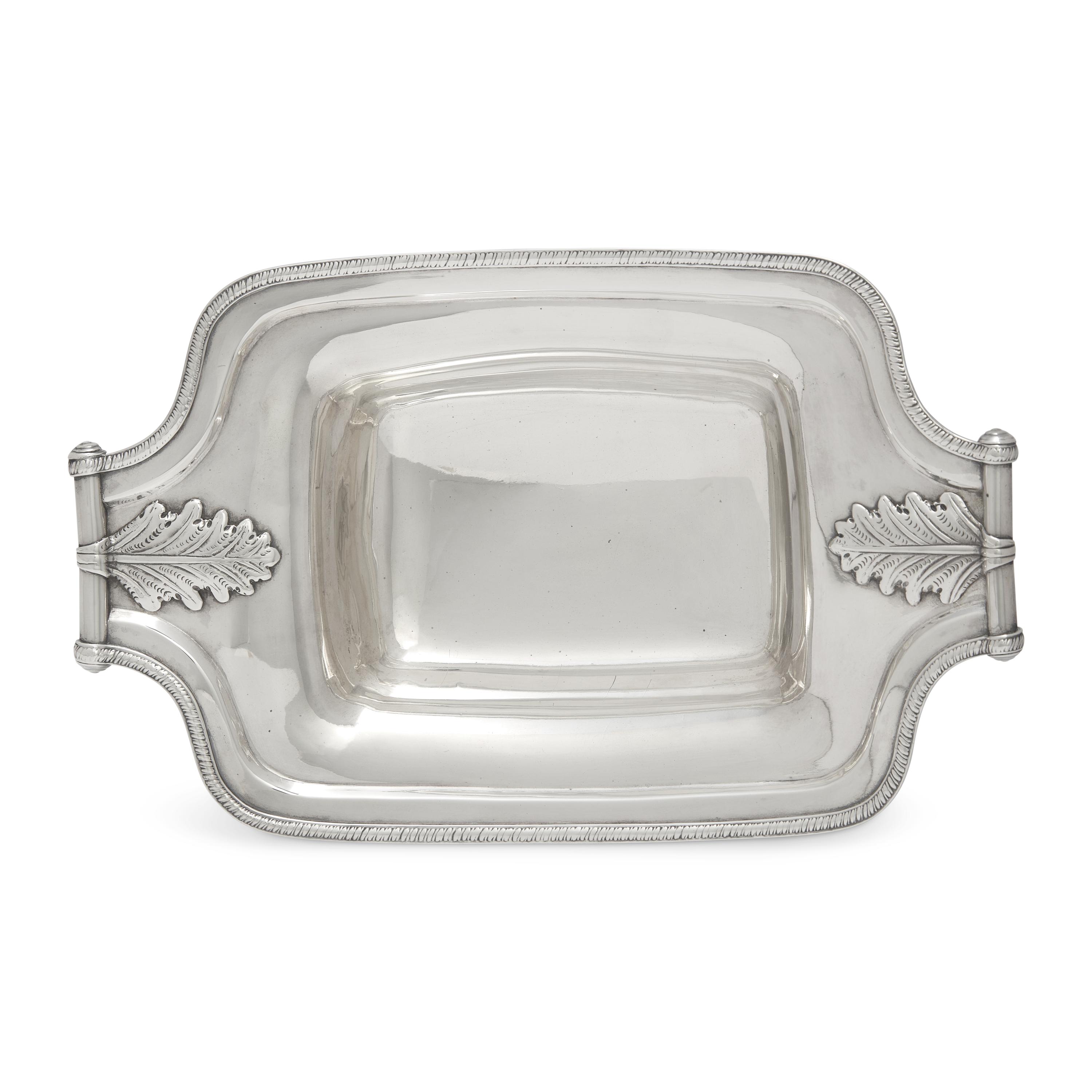 A Federal Silver Cake Basket