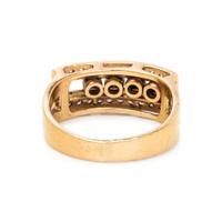 YELLOW GOLD AND SLIDING DIAMOND SET