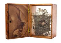 Don Baum, (American, 1922-2008), Untitled (Wooden Box with Eyes)