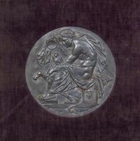 A Continental Bronze Plaque Visible diameter 6 1/2 inches.