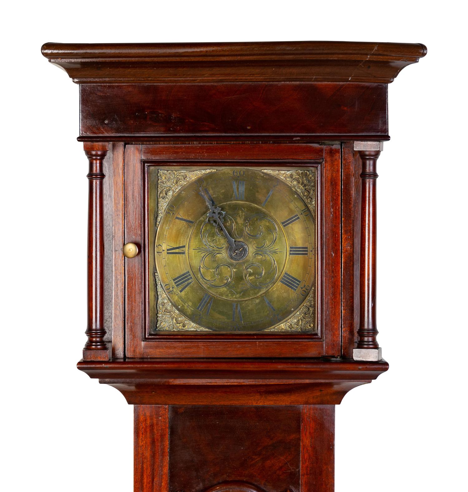A George III Mahogany Grandmother Clock Circa 1750-1760