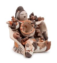 Pottery Storyteller, with little bears